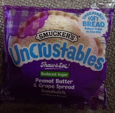 Uncrustables smucker's peanut butter & grape