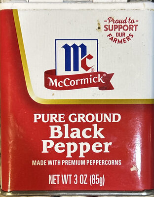 Pure ground black pepper