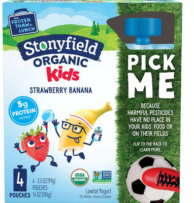 Organic Kids' Strawberry Banana Yogurt