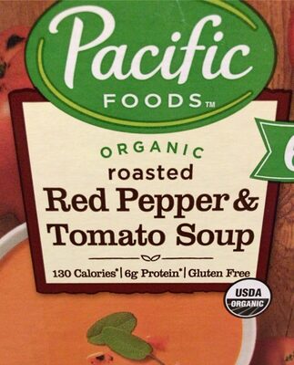 Organic roasted red pepper & tomato soup
