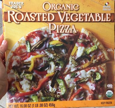 Organic roasted vegetable pizza