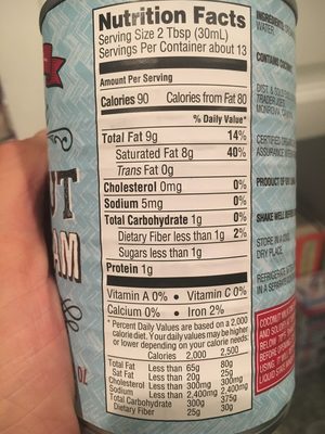 Organic Coconut Cream