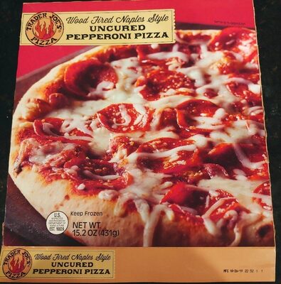 Wood fired Naples style uncured pepperoni pizza