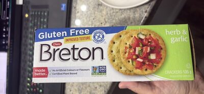 herb & garlic crackers