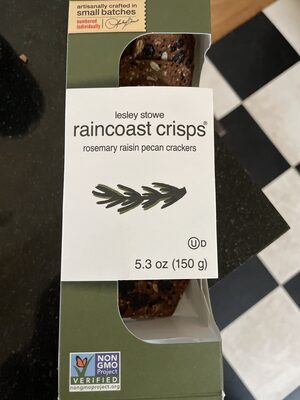 Rosemary raisin pecan crackers