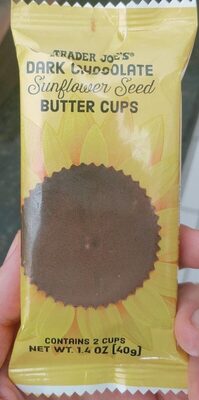 Dark chocolate sunflower seed butter cups