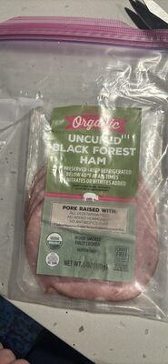 Organic Uncured Black Forest Ham