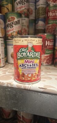 Mini ABC's & 123's with meatballs