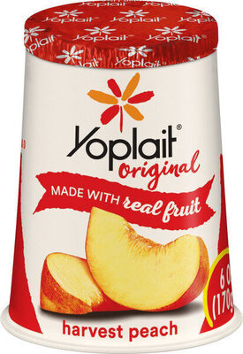 Original harvest peach yogurt