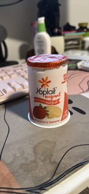 Original low fat yogurt strawberry banana