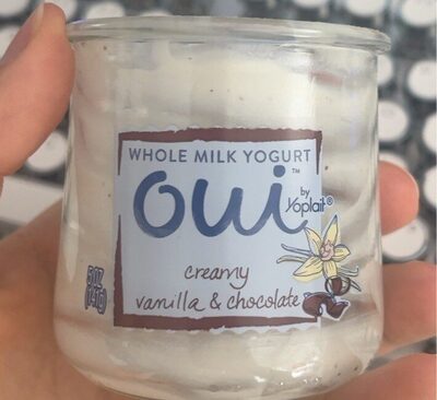 Oui vanilla & chocolate whole milk yogurt