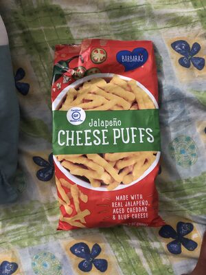 Barbaras jalapeo cheese puffs gluten free real aged cheese