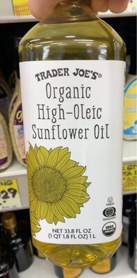 Organic high-oleic sunflower oil