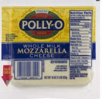 Polly o whole milk mozzarella cheese
