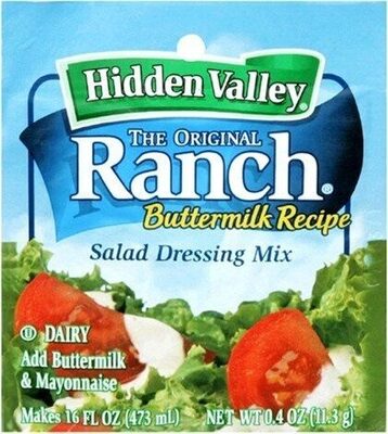 Buttermilk ranch salad dressing seasoning mix