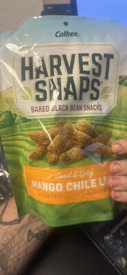 HARVEST SNAPS Baked Black Bean Snacks Sweet & Spicy Mango Chile Lime