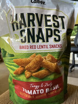 Lentil Bean Crisps Tomato Basil