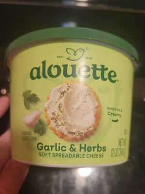 Garlic & herbs soft spreadable cheese