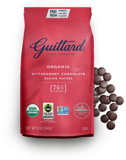 7740FT Organic 74% Cacao Bittersweet Chocolate Baking Wafers