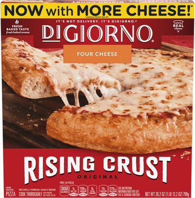 Rising crust four cheese frozen pizza