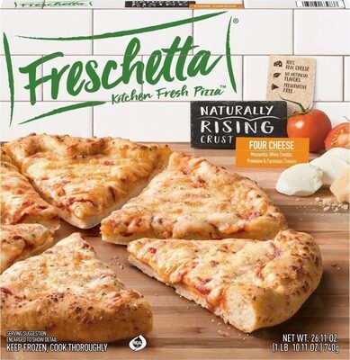 Naturally rising crust four cheese pizza