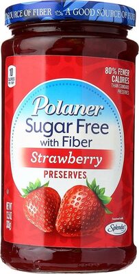 Sugarfree strawberry preserves with fiber