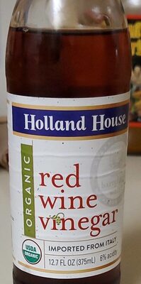 Organic red wine vinegar