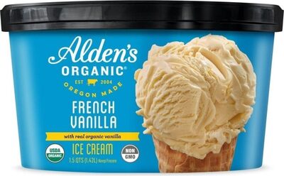 Alden's organic french vanilla ice cream
