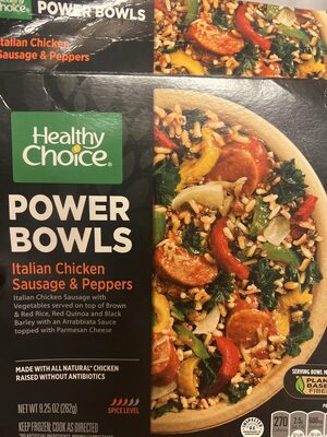 POWER BOWLS Italian Chicken Sausage & Peppers