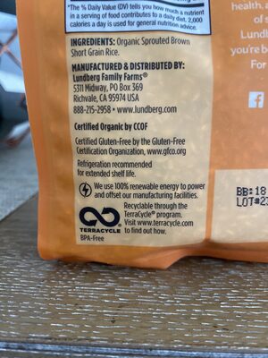 Organic Sprouted Short Brown Rice