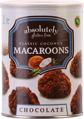 Absolutely coconut with chocolate drizzel macaroons