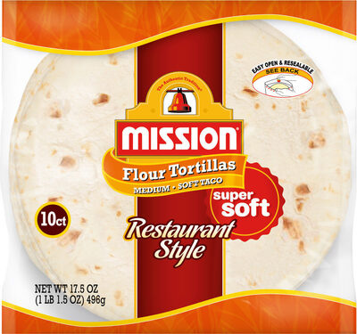 Mission flour tortillas restaurant style medium