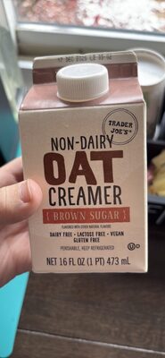 Non-Dairy Oat Creamer Brown Sugar