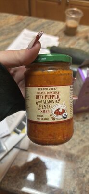 Organic Roasted Red Pepper and Almond Pesto Sauce