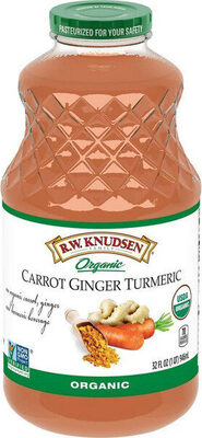 Organic Carrot, Ginger And Turmeric Juice