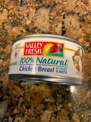 Chicken breast in water with rib meat