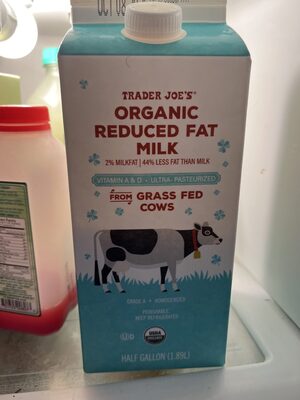 Organic Reduced Fat Milk
