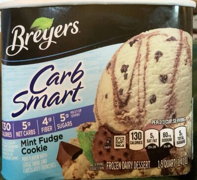 Carb smart mint fudge cookie ice cream