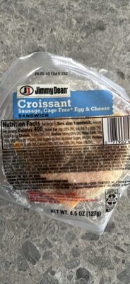 Croissant Sausage, Cage Free* Egg & Cheese Sandwich