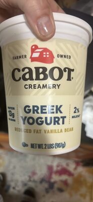 Greek Yogurt Reduced Fat Vanilla Bean