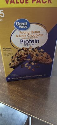 Peanut Butter & Dark Chocolate Protein Chewy Bars