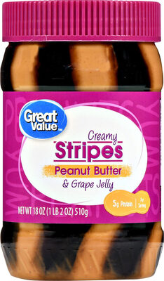 Peanut Butter & Grape Jelly Stripes