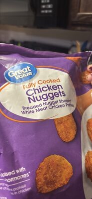 Fully Cooked Chicken Nuggets Breaded Nugget Shaped White Meat Chicken Patties