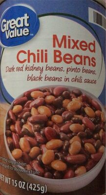 Mixed chili beans dark red kidney beans