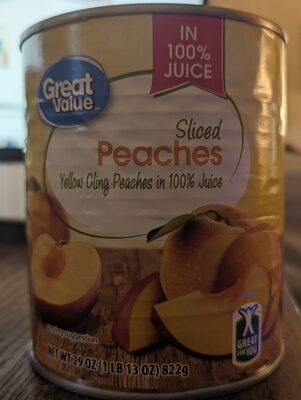 Sliced peaches in juice