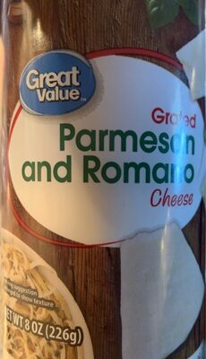 Grated Parmesan and Romano Cheese