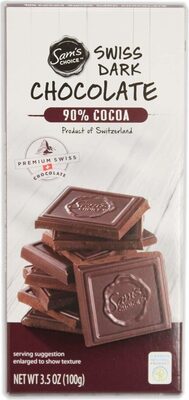 Cocoa premium swiss super dark chocolate bar
