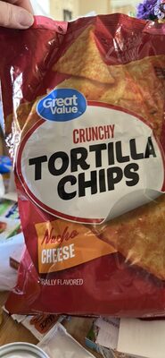 Crunchy Tortilla Chips Nacho Cheese