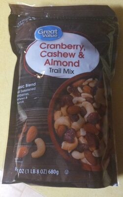 Cranberry Cashew and Almond Trail Mix