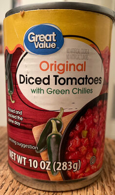 Diced tomatoes with green chilies
